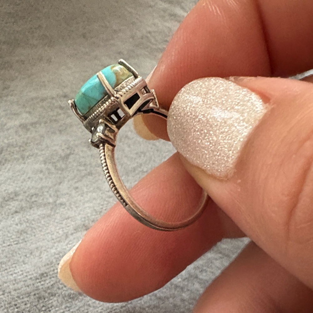 Silver Turquoise Ring - image 4